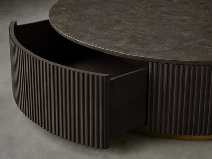 Finnley Round Storage Coffee Table