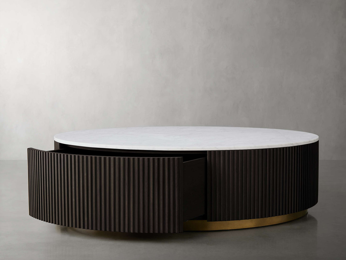 Finnley Round Storage Coffee Table