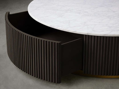 Finnley Round Storage Coffee Table