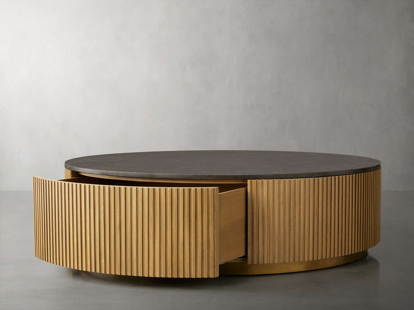Finnley Round Storage Coffee Table