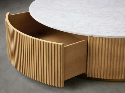 Finnley Round Storage Coffee Table
