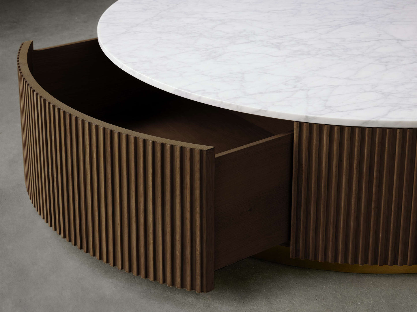 Finnley Round Storage Coffee Table