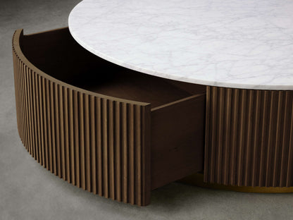 Finnley Round Storage Coffee Table