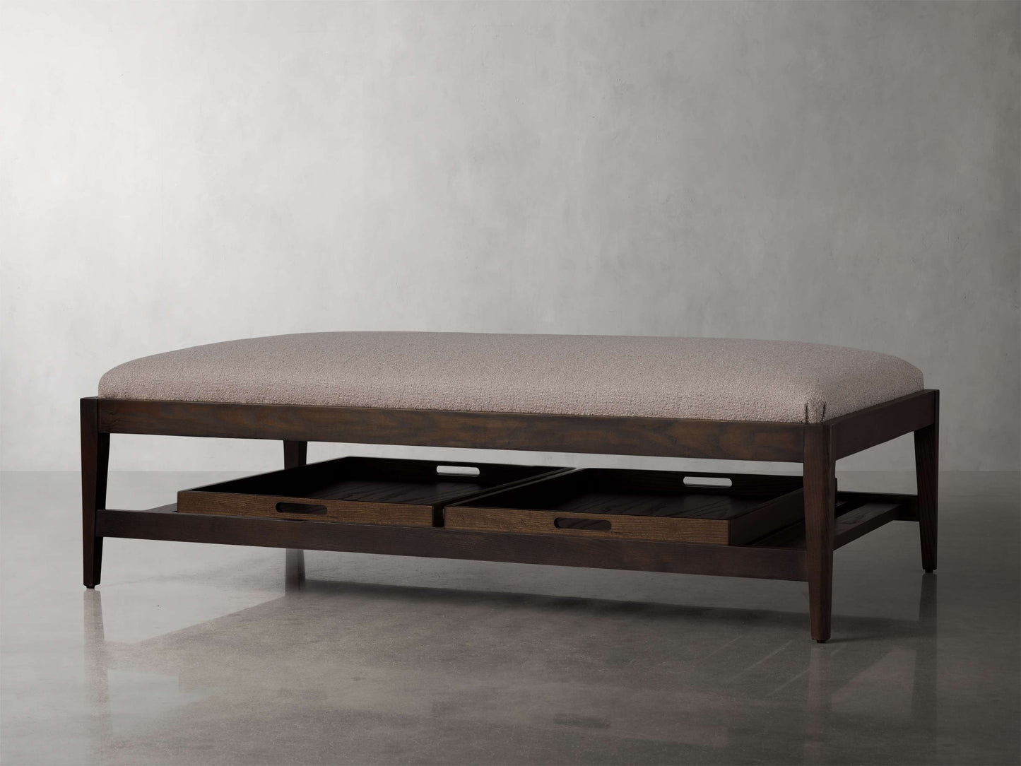 Kent Ottoman with Trays