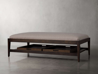 Kent Ottoman with Trays