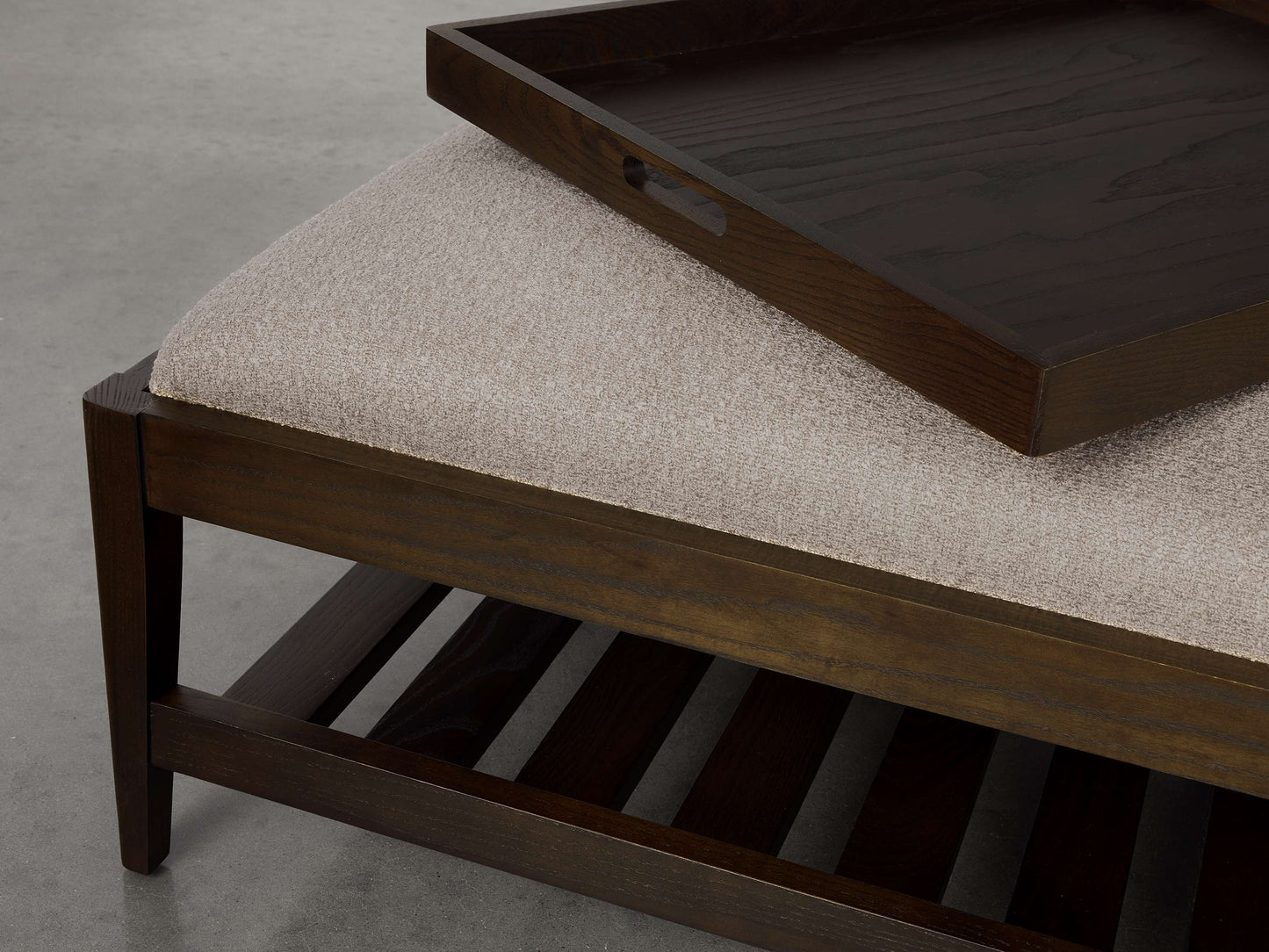 Kent Ottoman with Trays