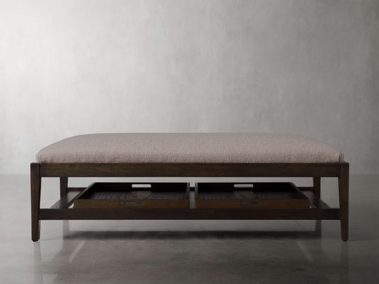 Kent Ottoman with Trays