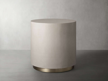 Malone Round Plinth End Table