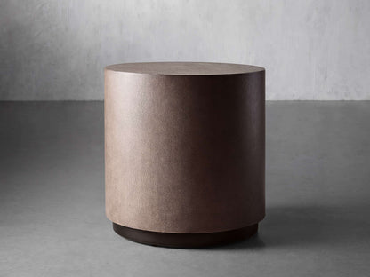 Malone Round Plinth End Table