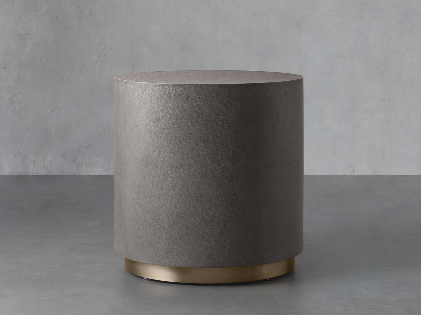 Malone Round Plinth End Table