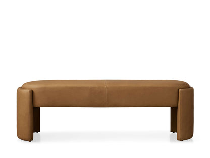 Micah Leather Bench