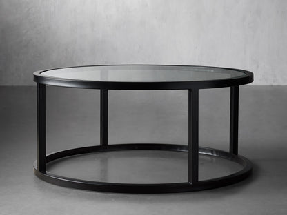 Palmer Round Glass Coffee Table
