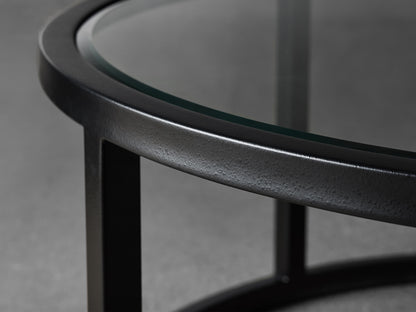 Palmer Round Glass Coffee Table