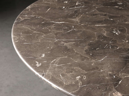 Saint Germain Round Stone Coffee Table with Rennes Base