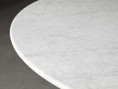 Saint Germain Round Stone Coffee Table with Rennes Base