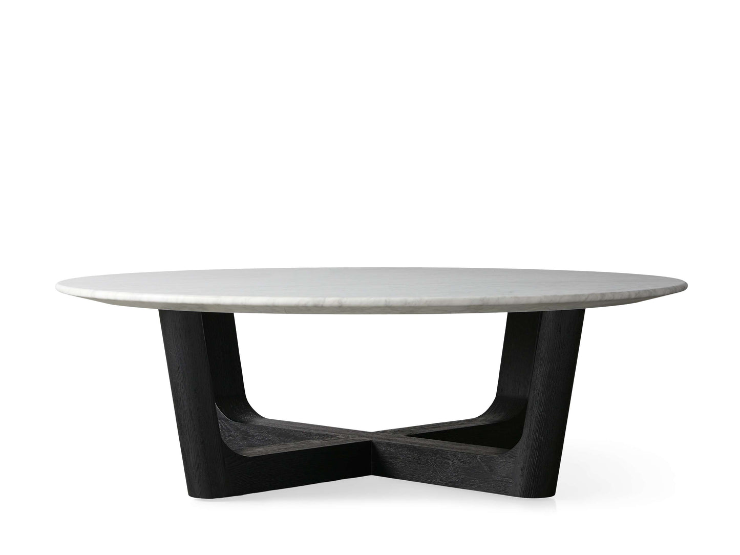 Saint Germain Round Stone Coffee Table with Rennes Base