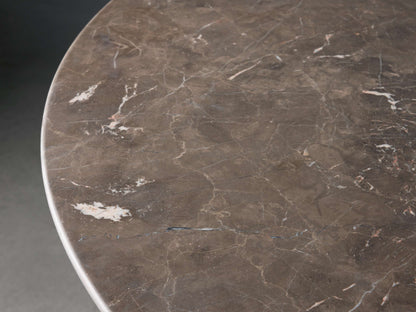 Saint Germain Round Stone Coffee Table with Rennes Base