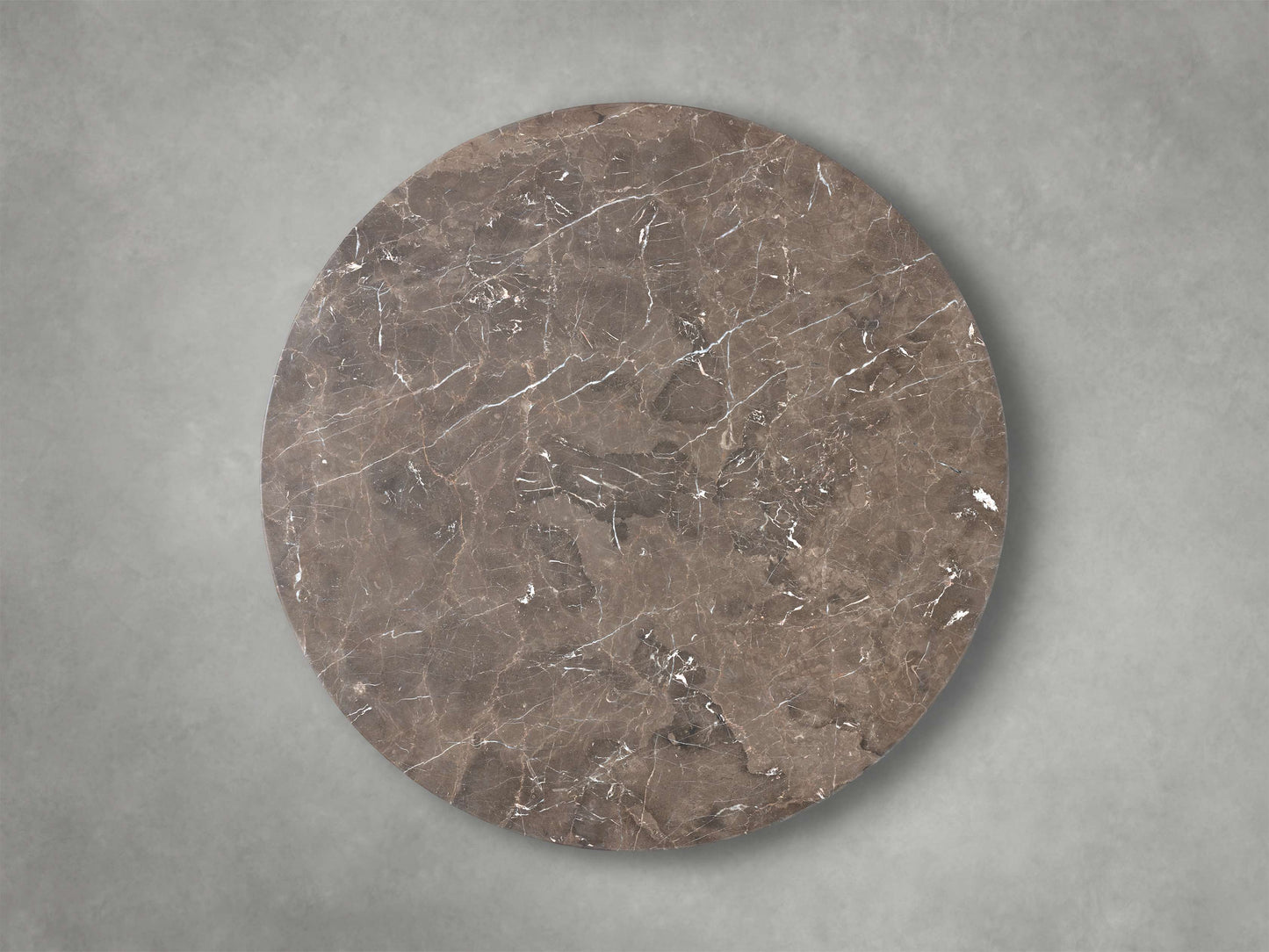 Saint Germain Round Stone Coffee Table with Rennes Base