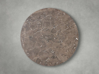 Saint Germain Round Stone Coffee Table with Rennes Base