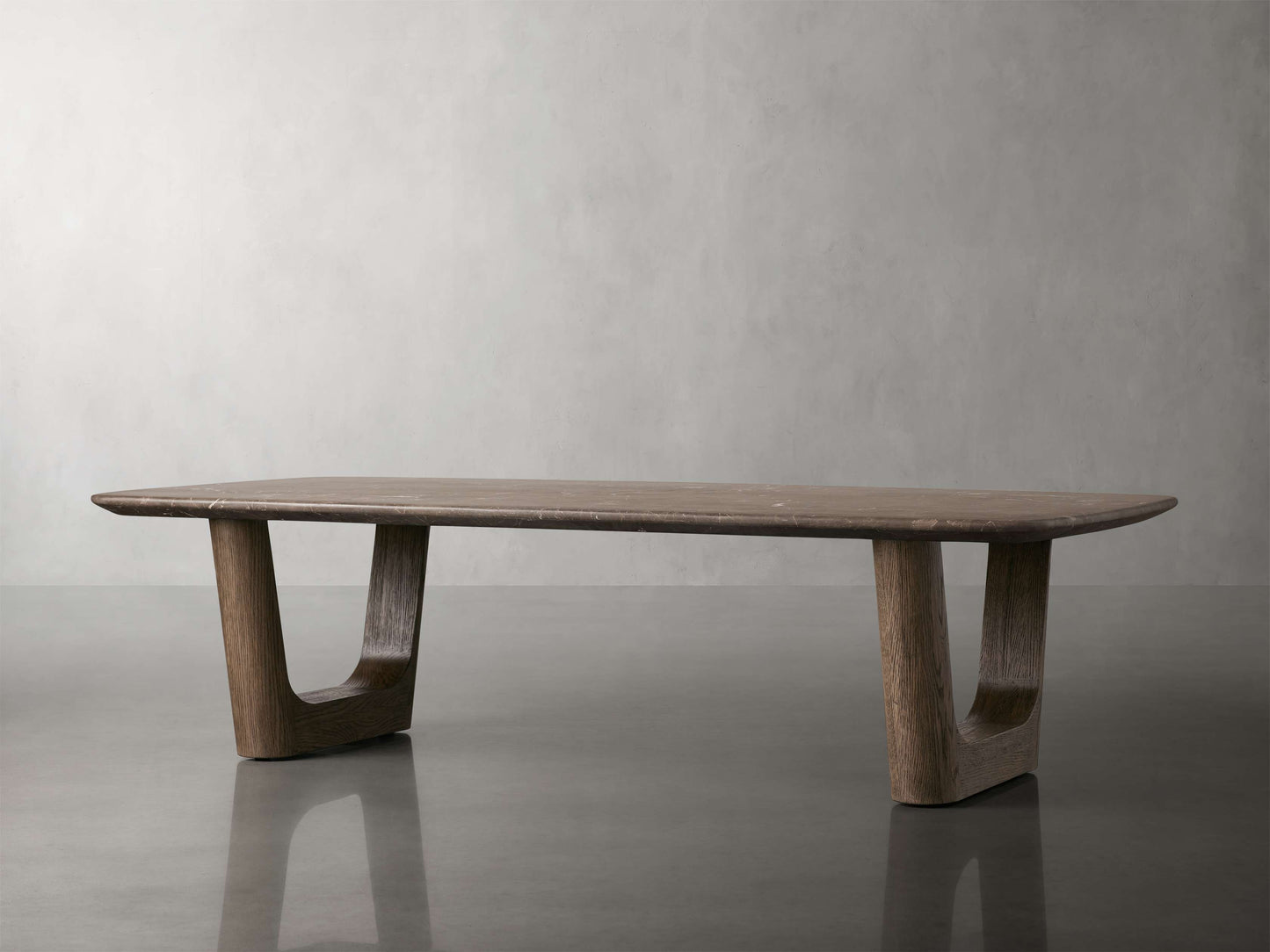 Saint Germain Stone Coffee Table with Rennes Base