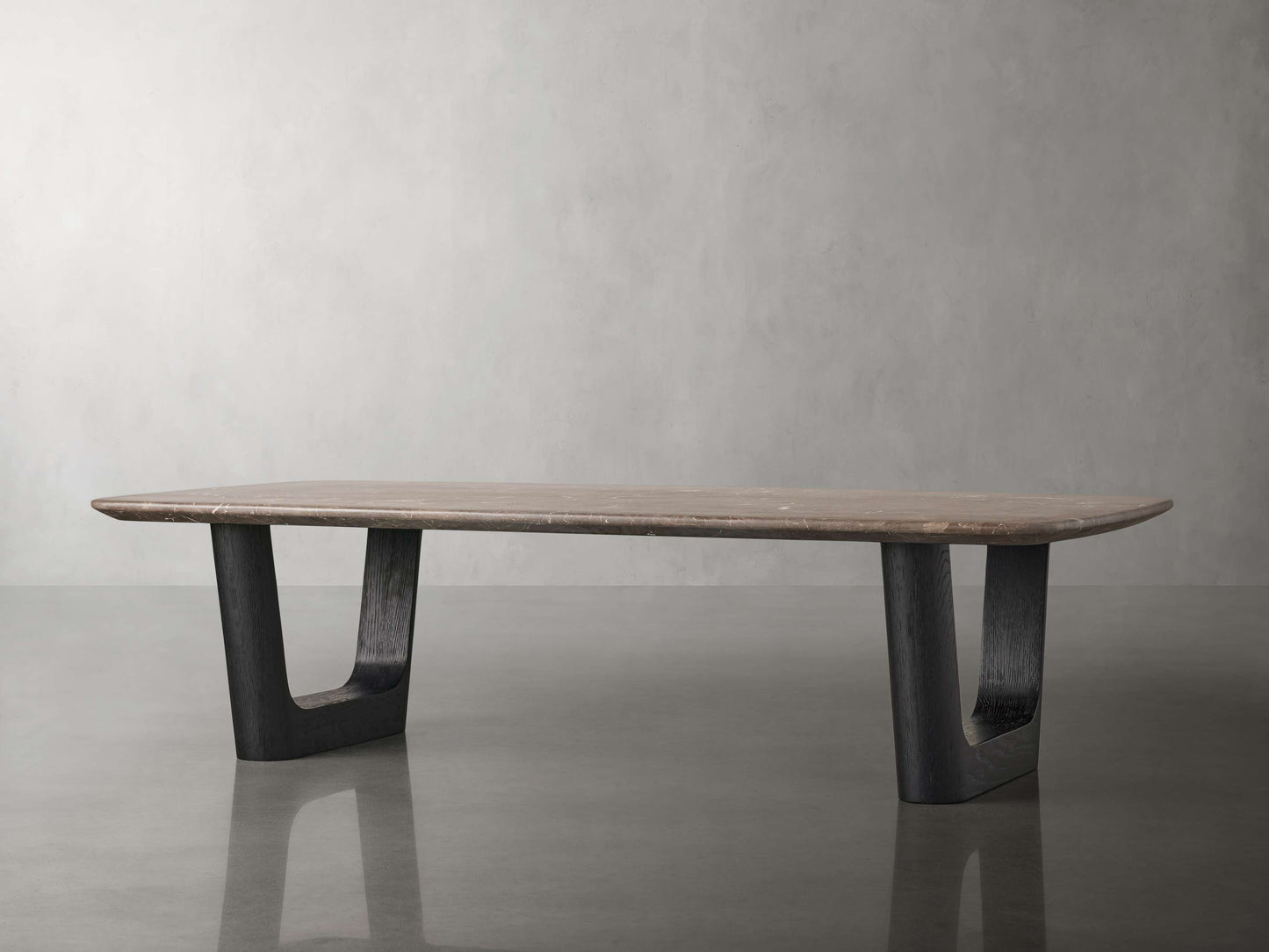 Saint Germain Stone Coffee Table with Rennes Base