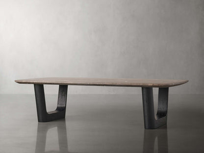 Saint Germain Stone Coffee Table with Rennes Base