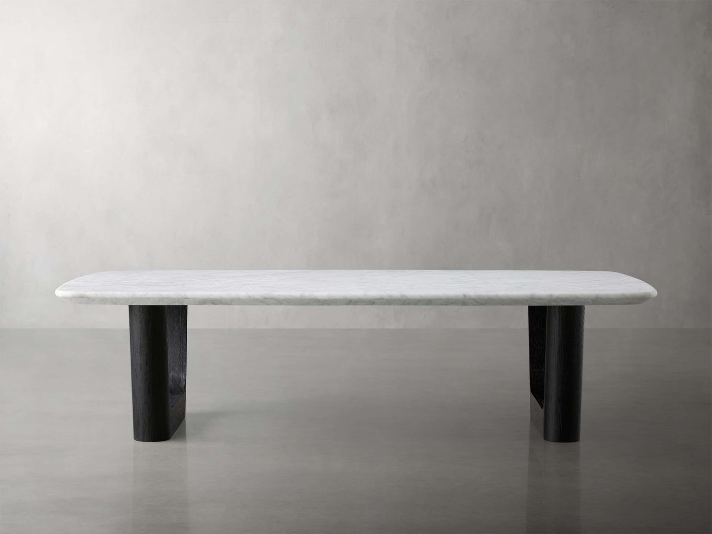 Saint Germain 72" Coffee Table with Rennes Base and Carrara Top