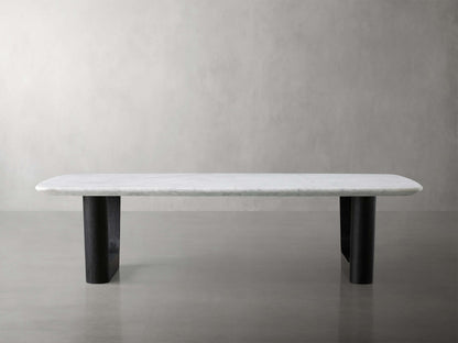 Saint Germain Stone Coffee Table with Rennes Base