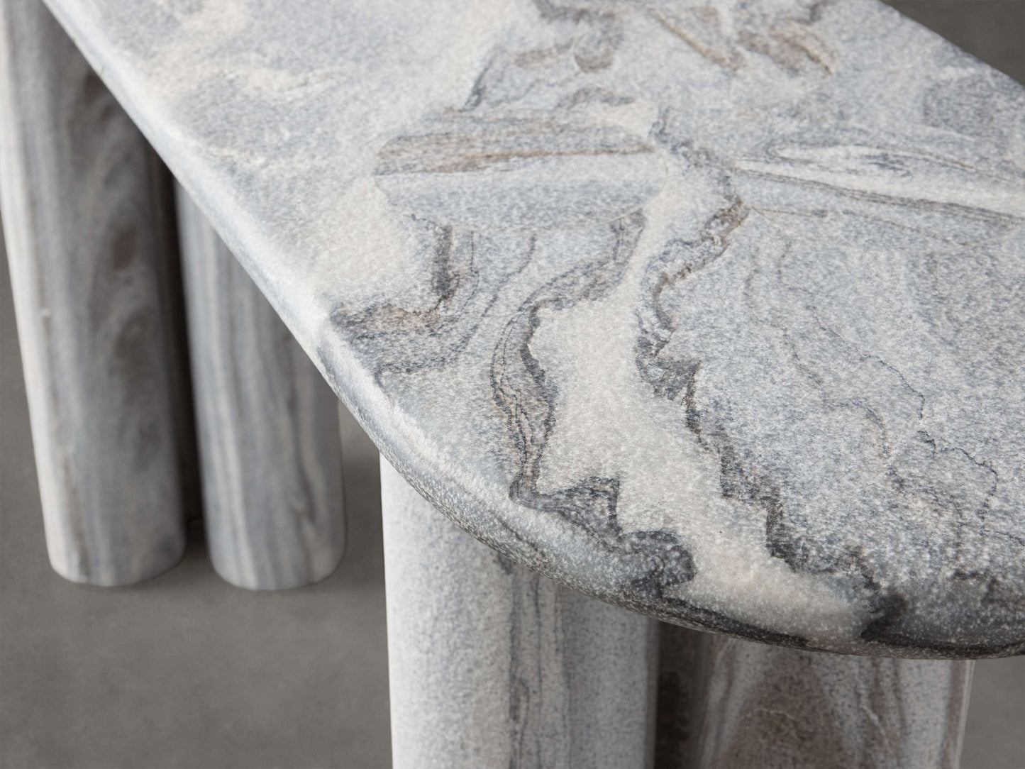 Serafin Console Table in Grey Dolomite