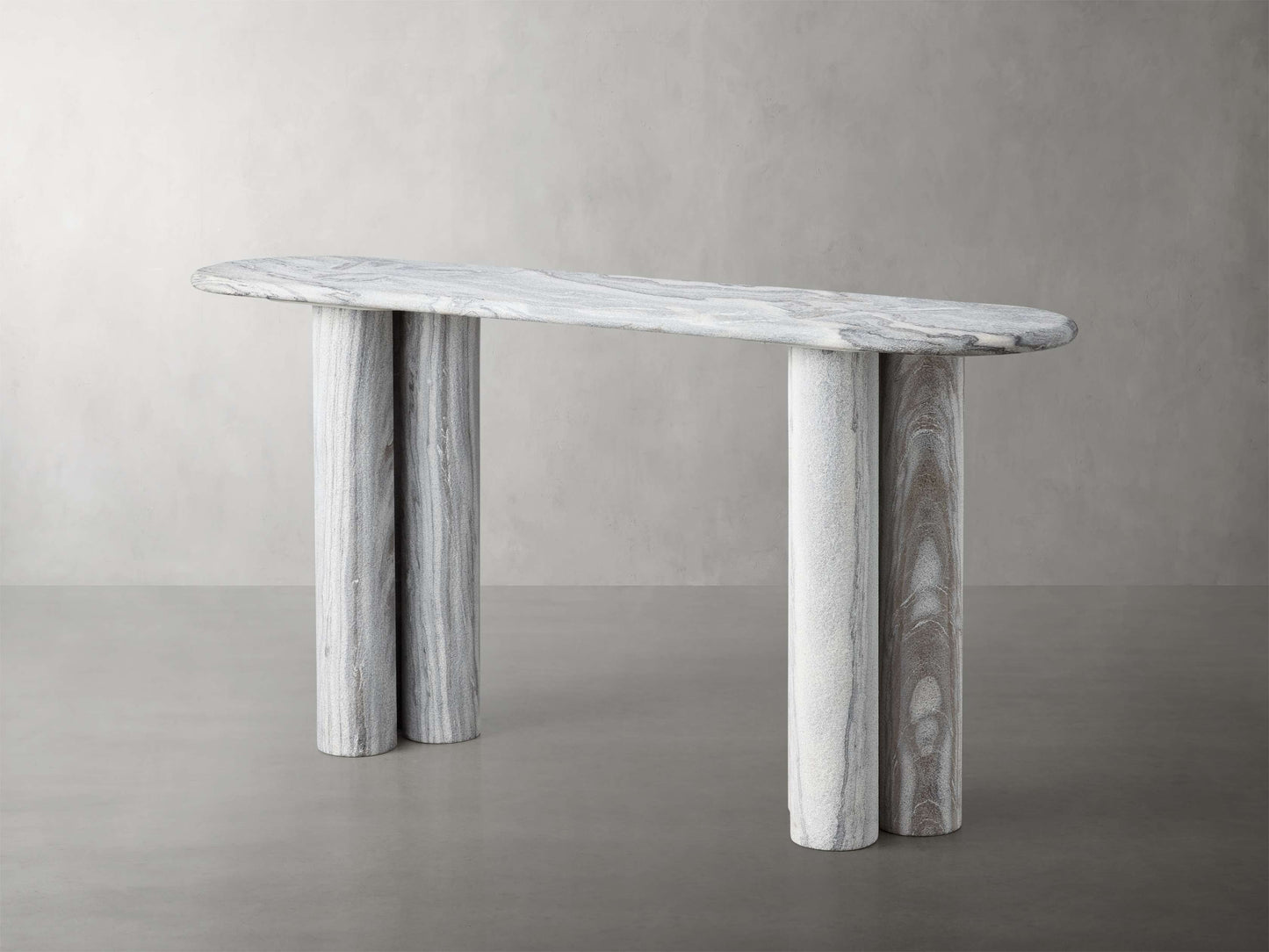 Serafin Console Table in Grey Dolomite