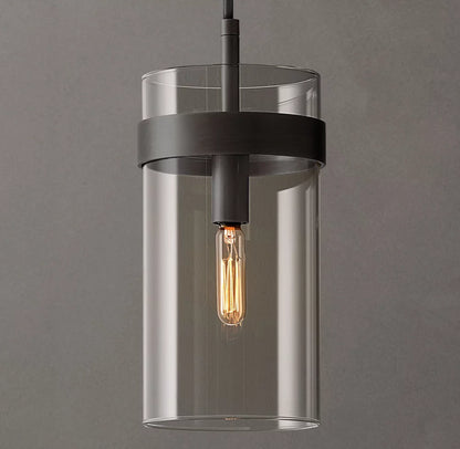 Ravelle Clear Glass Pendant 5"