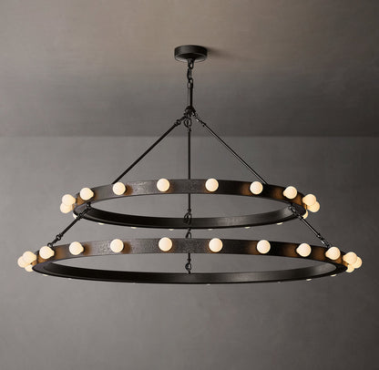 Vitoria Round Two Tiered Chandelier 48"