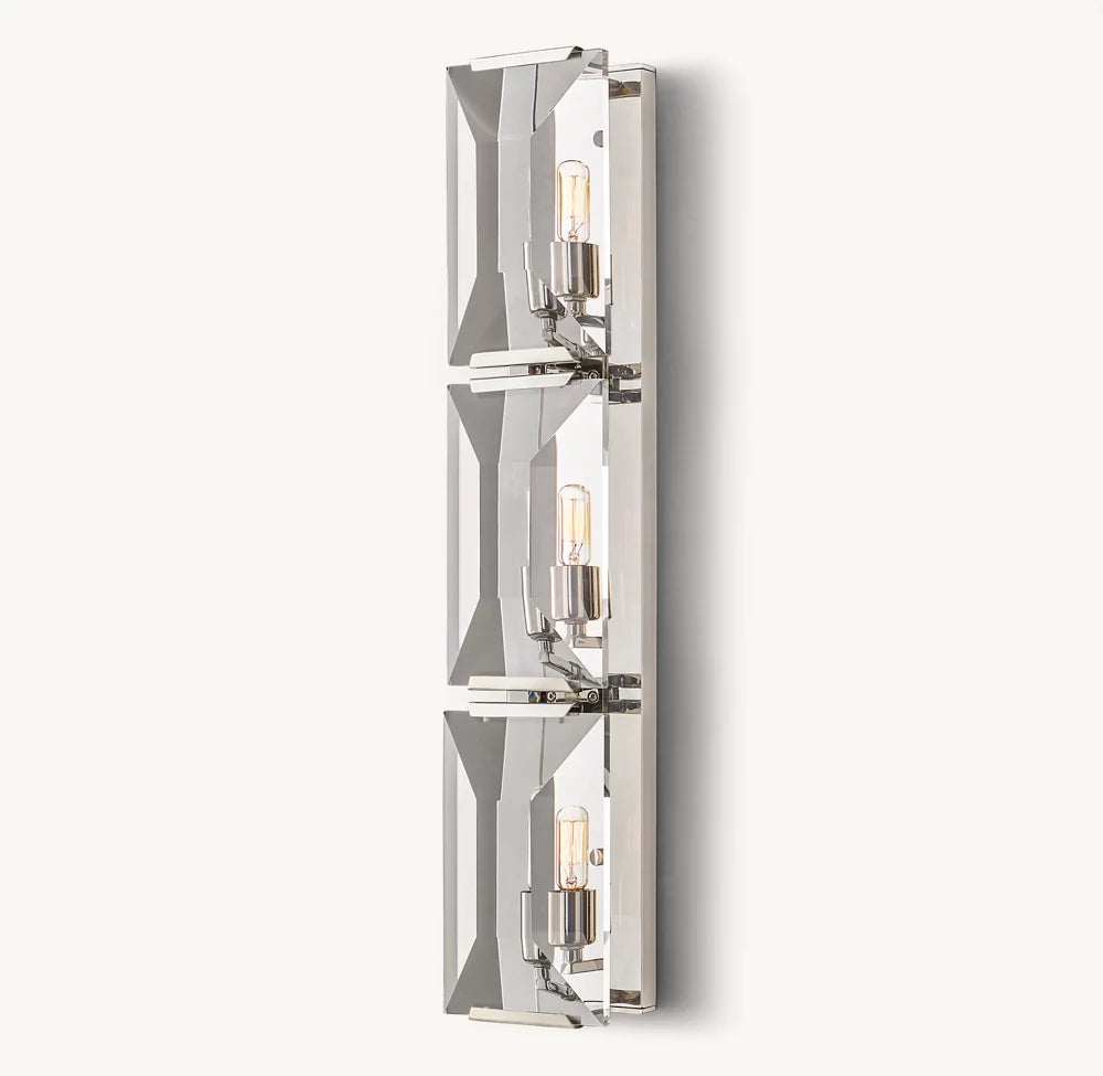 Harlow Crystal Triple Sconce