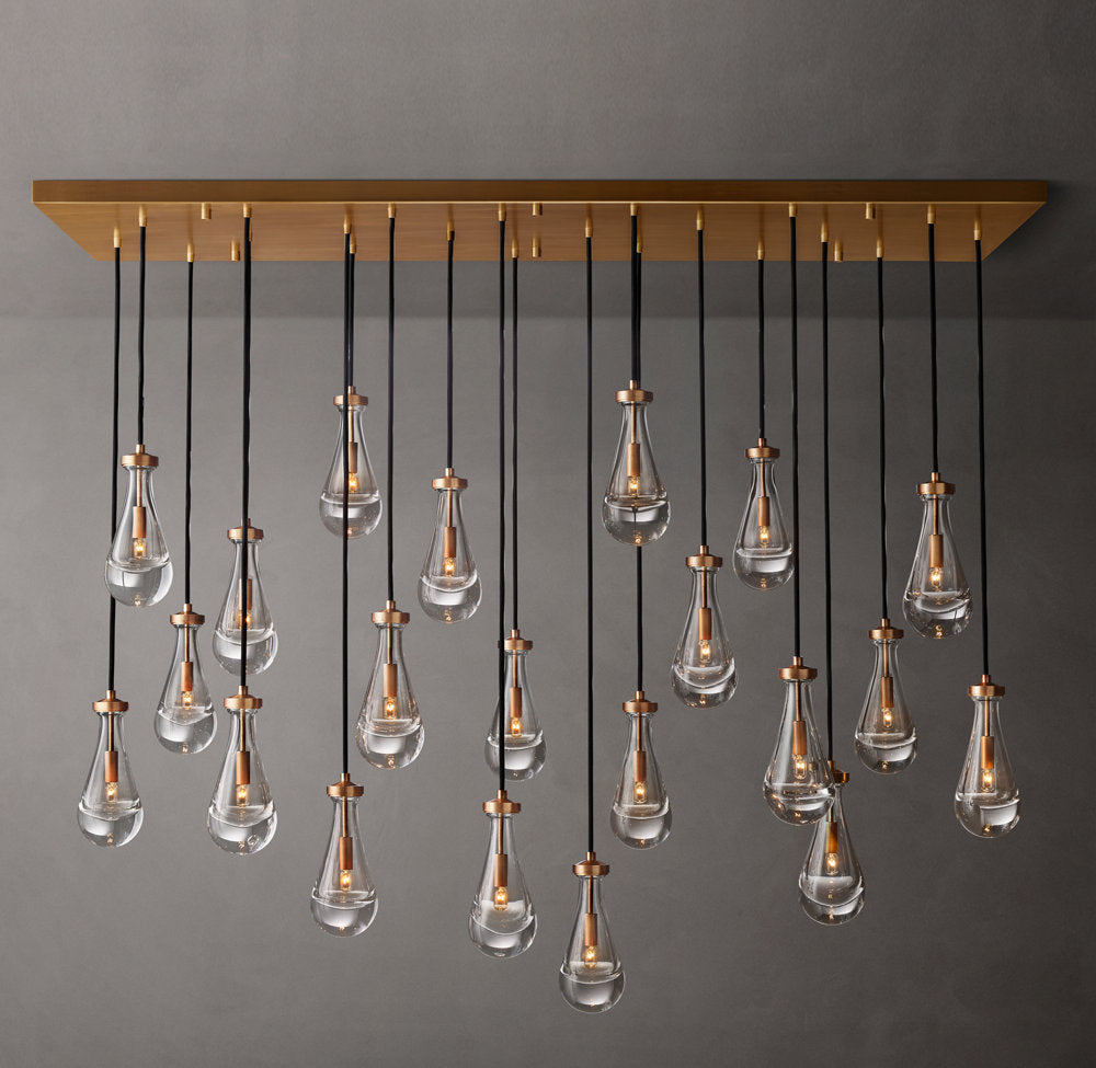 Rain Rectangular Chandelier 72"