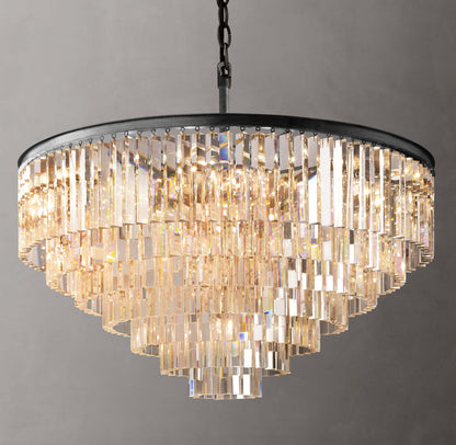 1920s Odeon Round Chandelier 44"