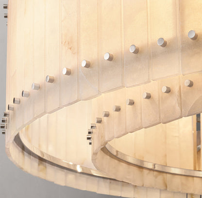 San Marco Alabaster Round Chandelier 60"