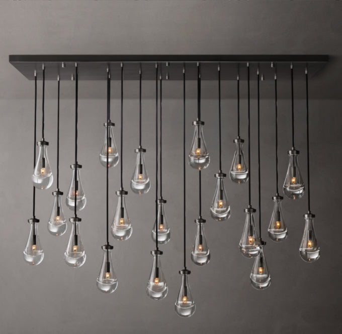 Rain Rectangular Chandelier 72"