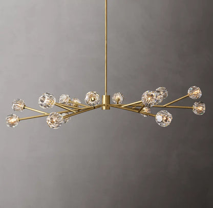 Boule De Cristal Clear Glass Round Chandelier 72"