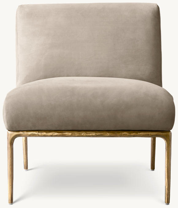 Thaddeus Leather Armless Chair