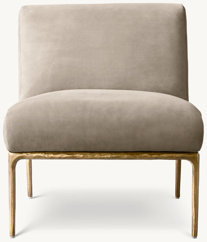 Thaddeus Leather Armless Chair