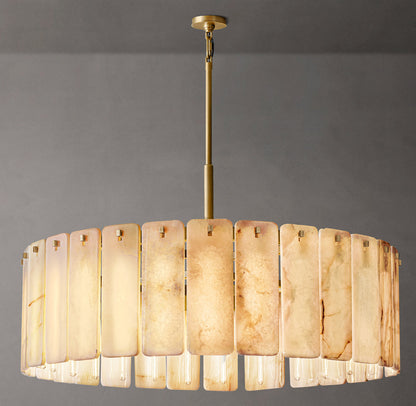 Calamette Onyx Round Chandelier 48"