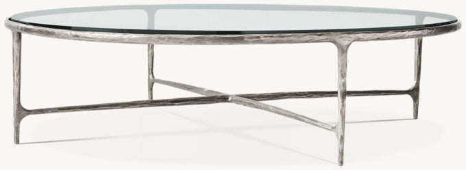 Thaddeus Glass Round Coffee Table