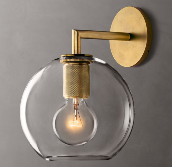 Utilitaire Globe Shade Sconce