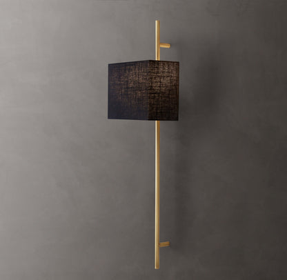 Vela Octagonal Bar Sconce - Rectangular Shade