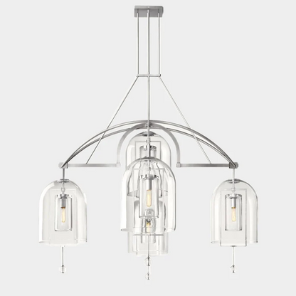 FULCRAL ROUND CHANDELIER 61" 5-LIGHTS