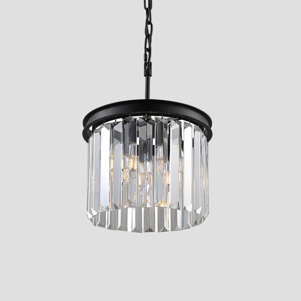 1920s Tedem Crystal Round Pendant