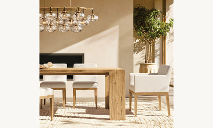 Cabrette Clear Glass Linear Chandelier 72"