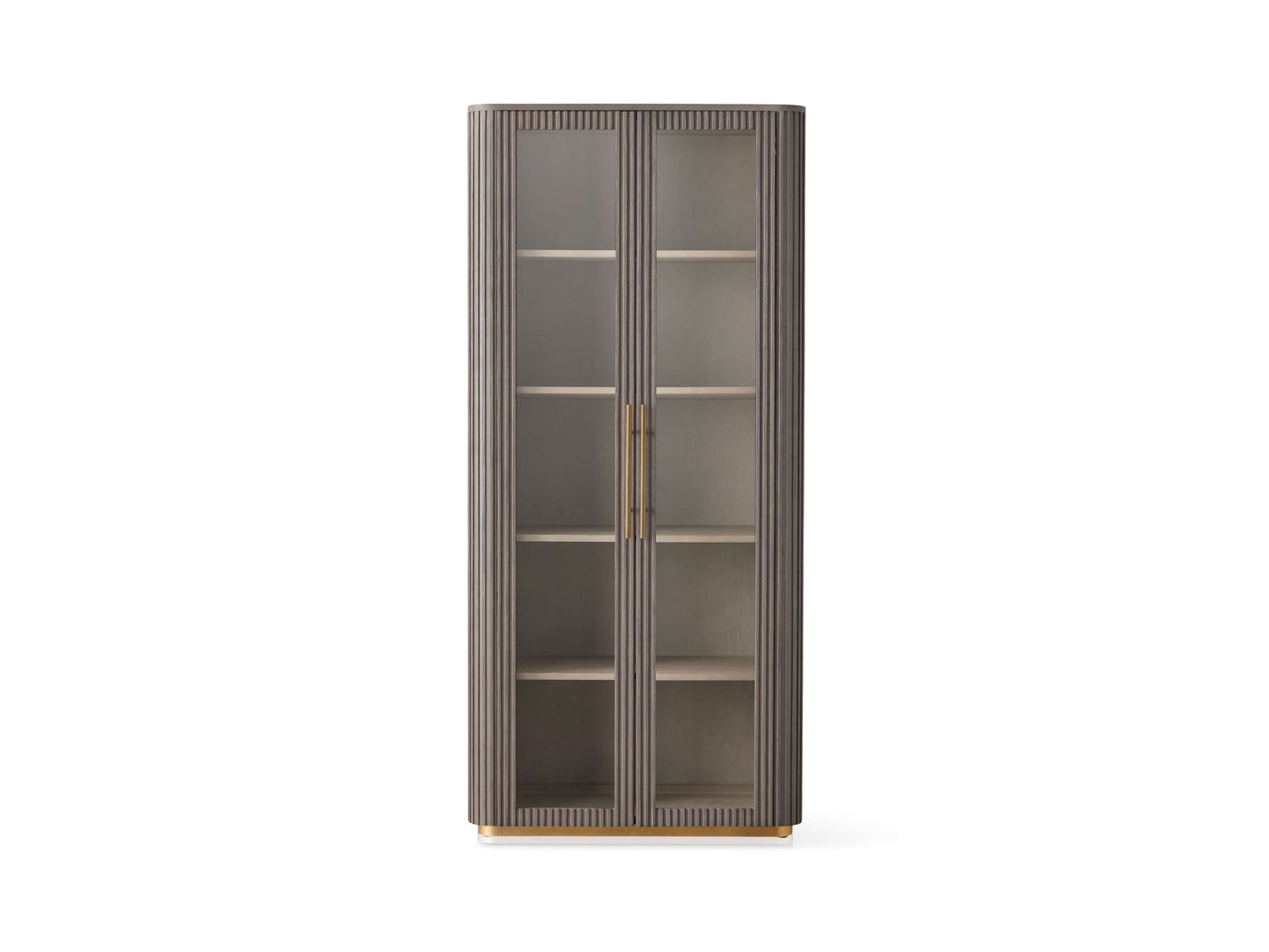 Finnley Glass Cabinet in Liath Smoke