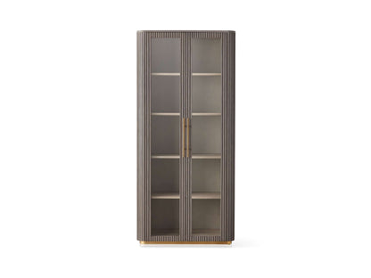Finnley Glass Cabinet in Liath Smoke