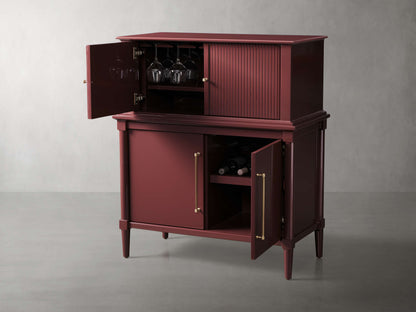 Oakleigh Bar Cabinet in Mulberry